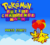 Pokemon Puzzle Challenge (USA) Title Screen